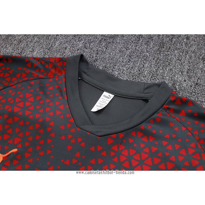 Chandal del Manchester City 2023 2024 Manga Corta Rojo - Pantalon Corto